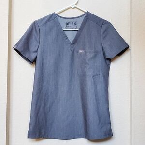 Figs V Neck Scrub Top.  Size XS